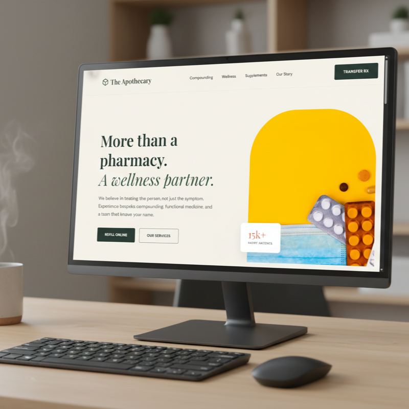 Professional Pharmacy Website Design